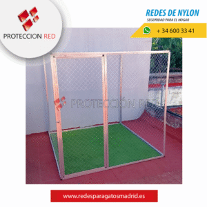 Catio Recinto para Gatos - 2 metros Color Plateado